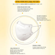 Load image into Gallery viewer, Zerobay KF94 MEDIUM WHITE KIDS MASK