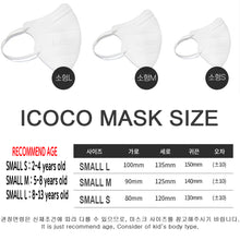 Load image into Gallery viewer, ICOCO KF94 SMALL-S WHITE TODDLER MASK